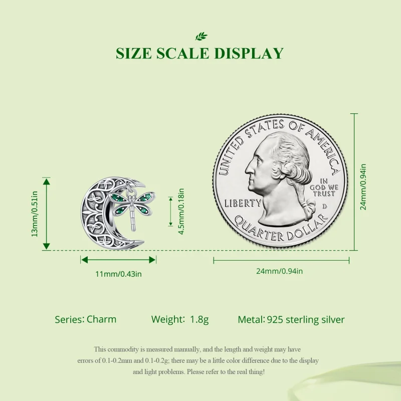 (afbeelding voor) Pandora Stijl Maan Libelle Bedel - SCC2605 - Bekijken 7