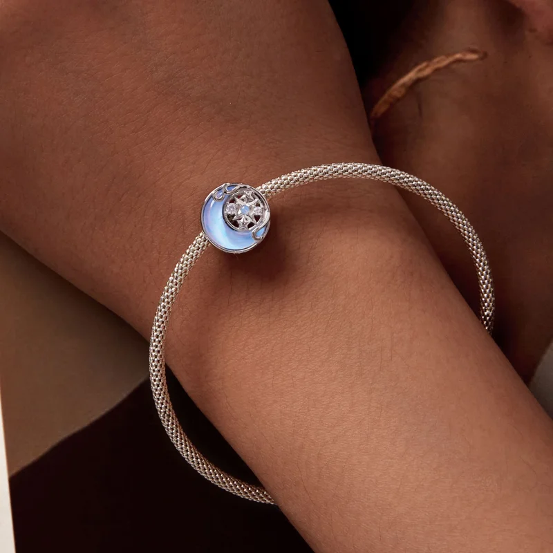 (afbeelding voor) Pandora Stijl Maan Sterren Charme - BSC927 - Bekijken 7