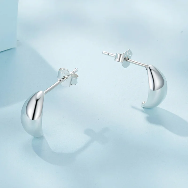 (afbeelding voor) Pandora-stijl Maan Studs Oorbellen - SCE1632 - Bekijken 3