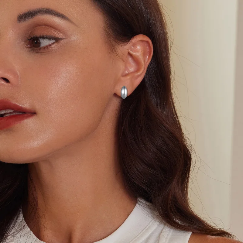 (afbeelding voor) Pandora-stijl Maan Studs Oorbellen - SCE1632 - Bekijken 8