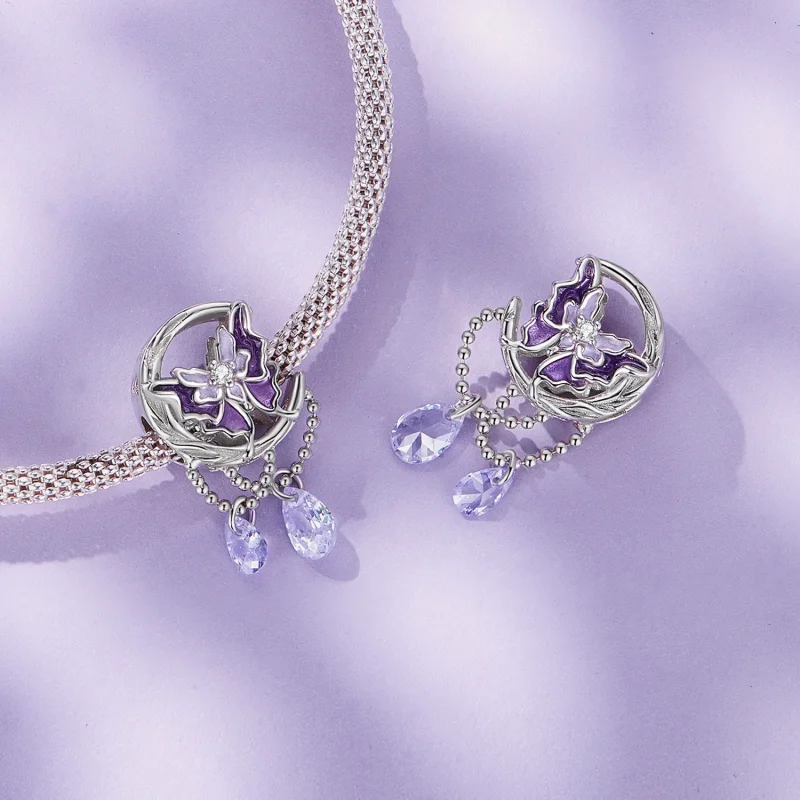 (afbeelding voor) Pandora Stijl Maan Vlinder Bedel - SCC2545 - Bekijken 4