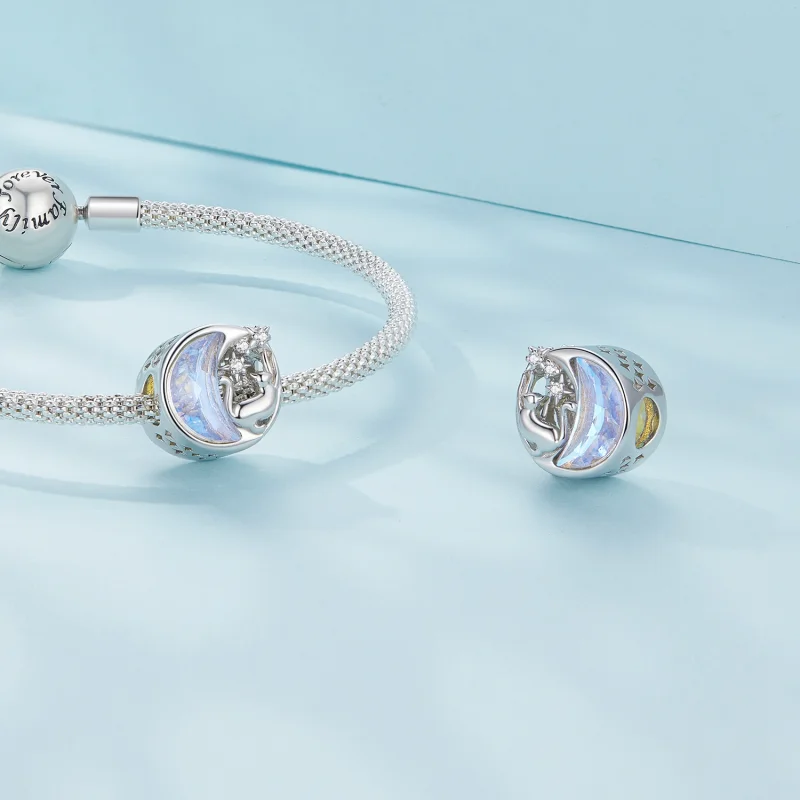 (afbeelding voor) Pandora Stijl Maanlicht Kat Bedel - SCC2538 - Bekijken 4