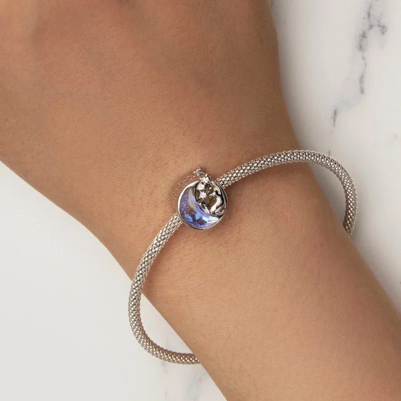 (afbeelding voor) Pandora Stijl Maanlicht Kat Bedel - SCC2538 - Bekijken 6