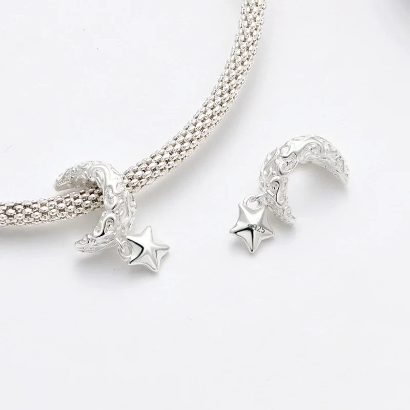 (afbeelding voor) Pandora-stijl Maanpatroon Bedel - SCC2619 - Bekijken 4