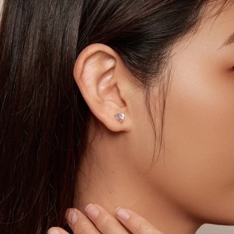 (afbeelding voor) Pandora-stijl maansteen knopjes oorbellen - SCE1629 - Bekijken 5