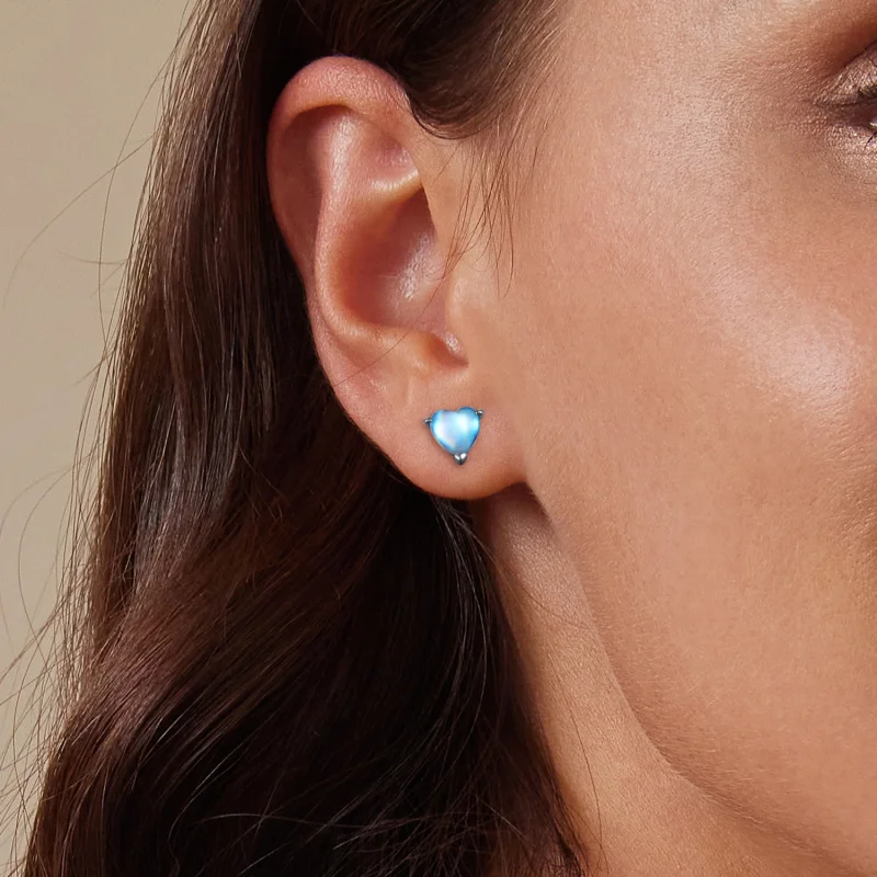 (afbeelding voor) Pandora-stijl maansteen knopjes oorbellen - SCE1629 - Bekijken 10