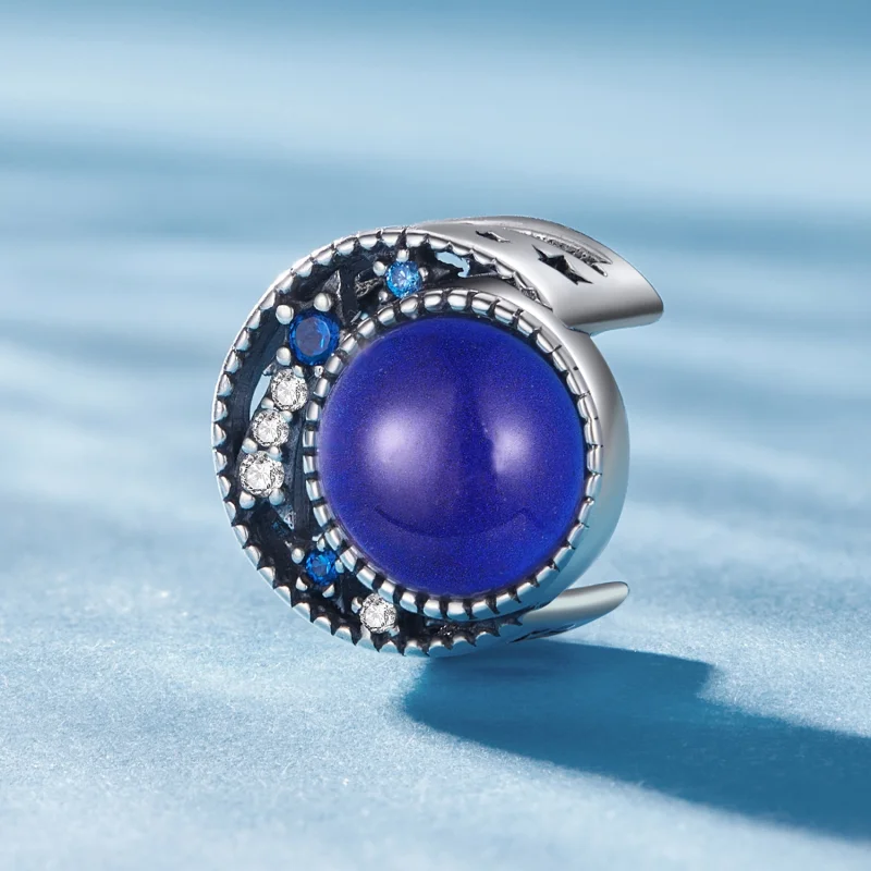 (afbeelding voor) Pandora-stijl Maanstemmingsteenbedel - SCC2558 - Bekijken 2