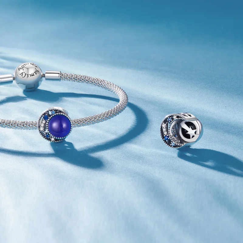 (afbeelding voor) Pandora-stijl Maanstemmingsteenbedel - SCC2558 - Bekijken 5