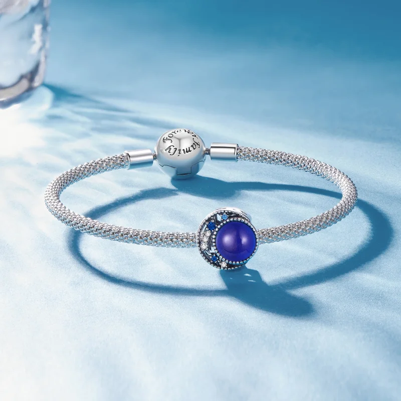 (afbeelding voor) Pandora-stijl Maanstemmingsteenbedel - SCC2558 - Bekijken 6