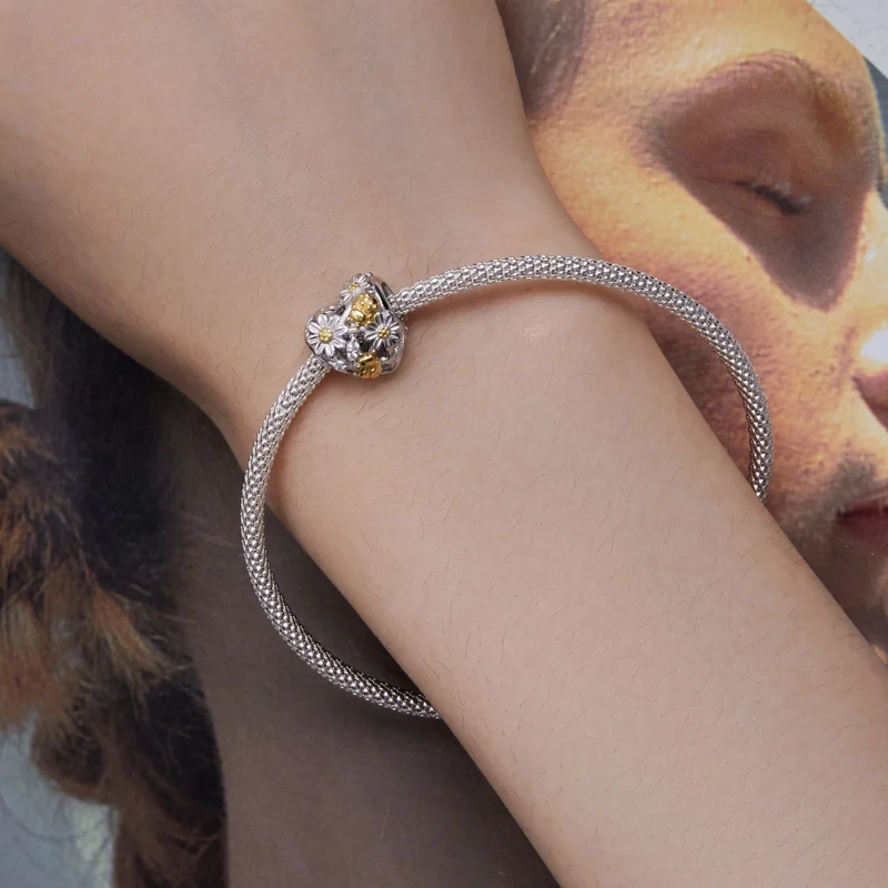 (afbeelding voor) Pandora-stijl Madeliefje Lieveheersbeestje Bedel - BSC817 - Bekijken 6