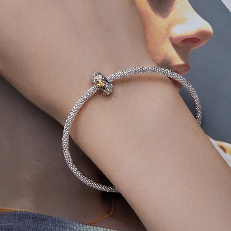 (afbeelding voor) Pandora stijl Margriet Bij Silicone Spacer - BSC819 - Bekijken 6