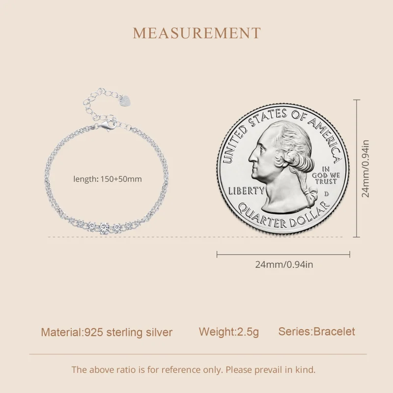 (afbeelding voor) Pandora Stijl Moissanite Armband (Één Certificaat) - MSB008 - Bekijken 5