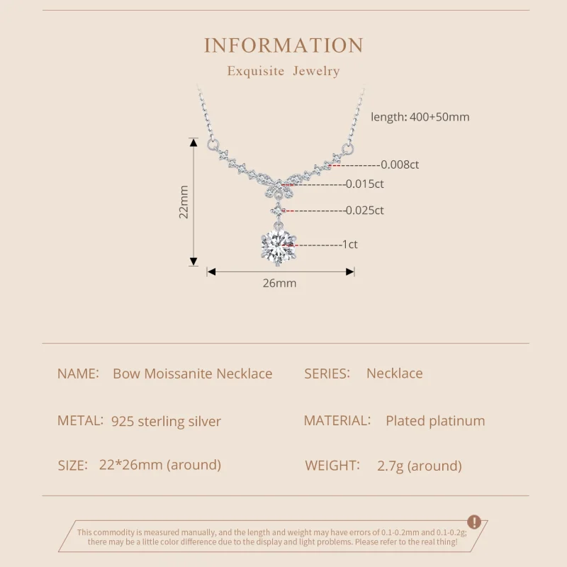 (afbeelding voor) Pandora Stijl Moissanite Ketting (Eén Certificaat) - MSN020 - Bekijken 4