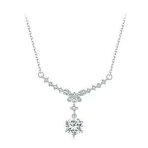 (afbeelding voor) Pandora Stijl Moissanite Ketting (Eén Certificaat) - MSN020