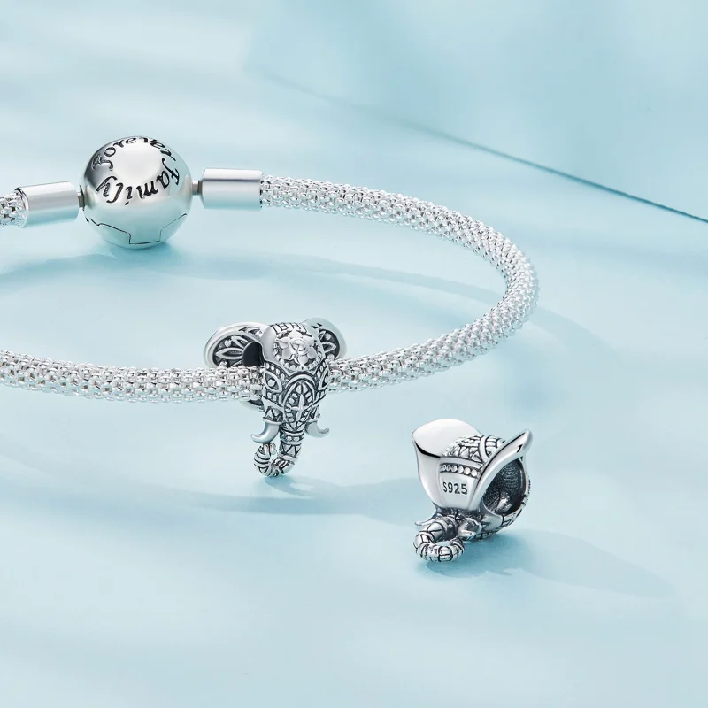 (afbeelding voor) Pandora-stijl Olifant God Bedel - SCC2477 - Bekijken 4