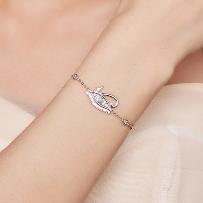 (afbeelding voor) Pandora-stijl Oog van Horus Kettingarmband - BSB114 - Bekijken 6