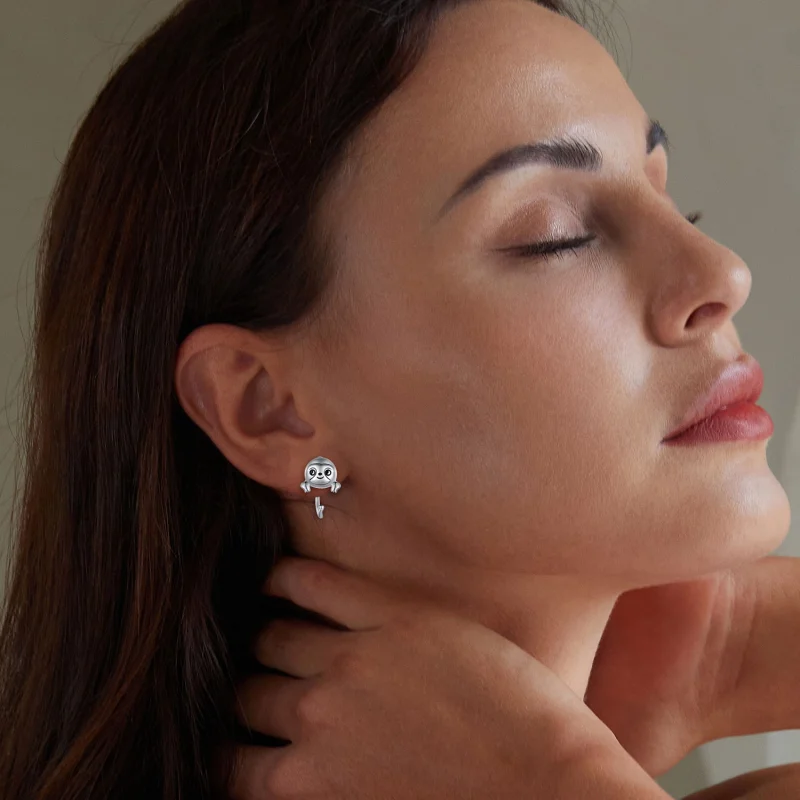 (afbeelding voor) Pandora-stijl Oorknopjes met Luiaard - SCE1651 - Bekijken 6