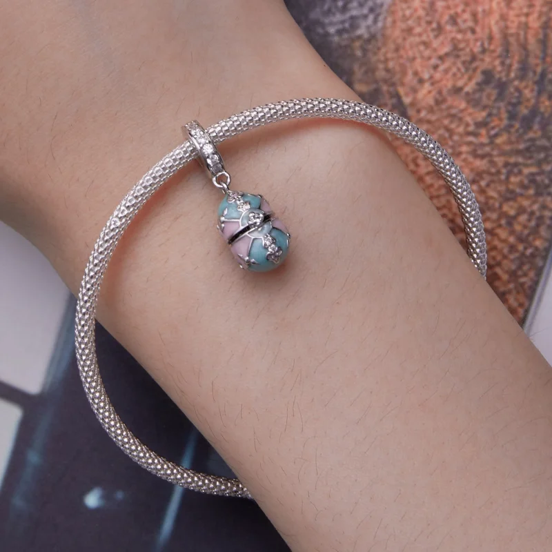 (afbeelding voor) Pandora Stijl Paasei Hanger - BSC779 - Bekijken 6