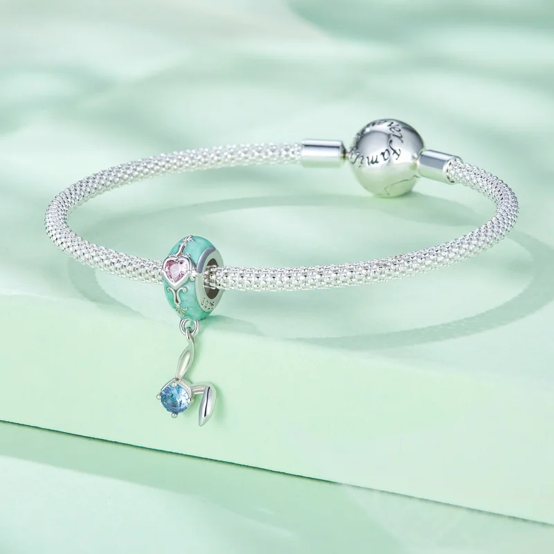 (afbeelding voor) Pandora-stijl Paashaas Siliconen Spacer - BSC780 - Bekijken 3