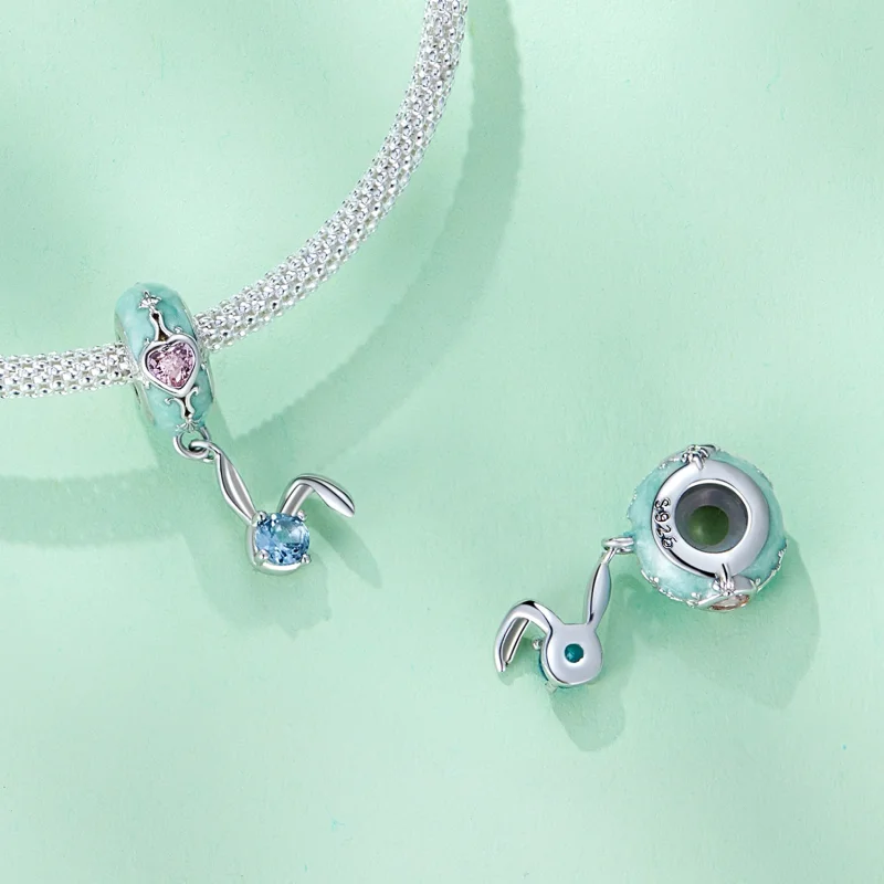 (afbeelding voor) Pandora-stijl Paashaas Siliconen Spacer - BSC780 - Bekijken 4