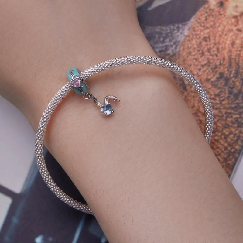 (afbeelding voor) Pandora-stijl Paashaas Siliconen Spacer - BSC780 - Bekijken 5