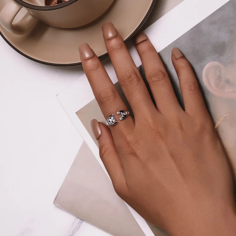 (afbeelding voor) Pandora-stijl Panda Ring - SCR969-E - Bekijken 4