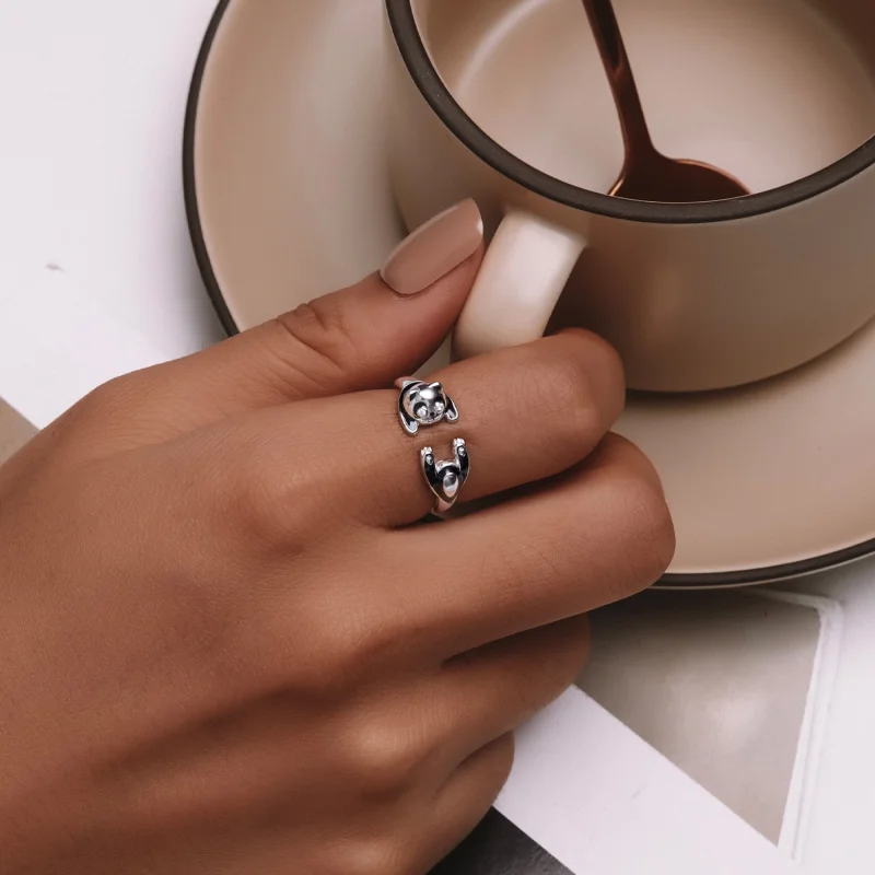 (afbeelding voor) Pandora-stijl Panda Ring - SCR969-E - Bekijken 5