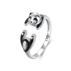 (afbeelding voor) Pandora-stijl Panda Ring - SCR969-E