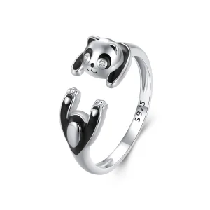 (afbeelding voor) Pandora-stijl Panda Ring - SCR969-E