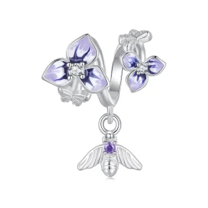 Pandora stijl Pansy Dangle - SCC2584 (afbeelding voor) Pandora stijl Pansy Dangle - SCC2584