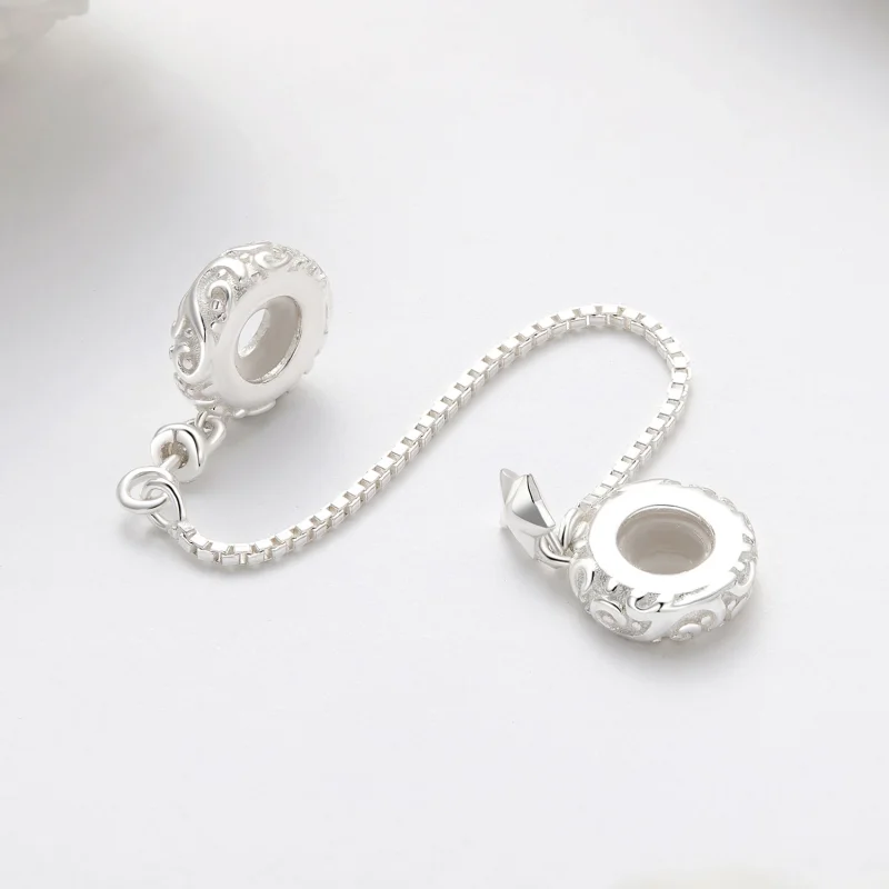 (afbeelding voor) Pandora Stijl Patroon Veilige Ketting - SCC2620 - Bekijken 2