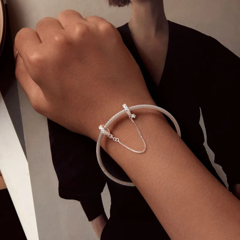 (afbeelding voor) Pandora Stijl Patroon Veilige Ketting - SCC2620 - Bekijken 5