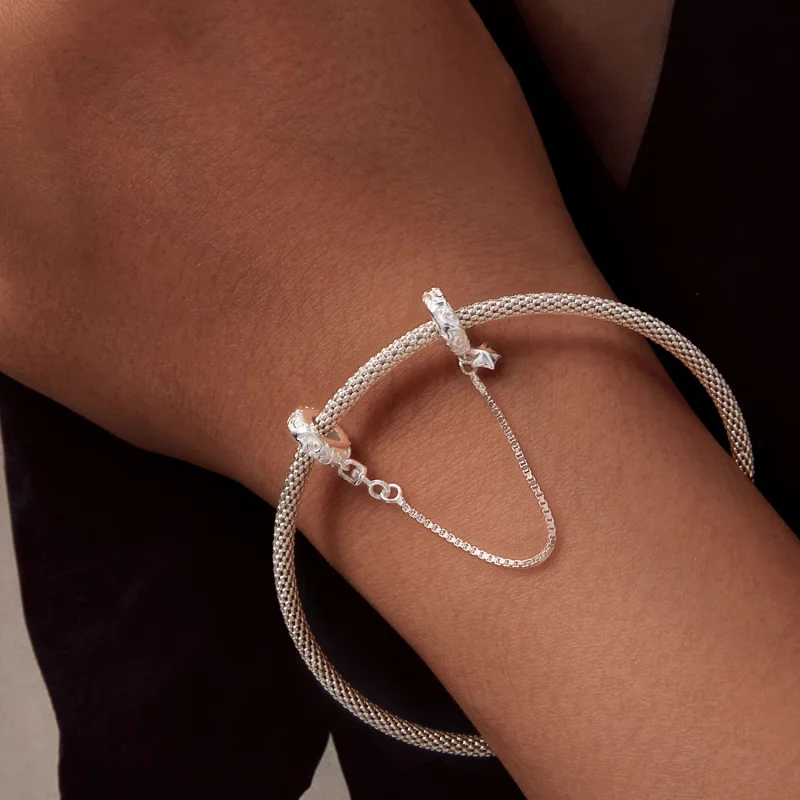 (afbeelding voor) Pandora Stijl Patroon Veilige Ketting - SCC2620 - Bekijken 6