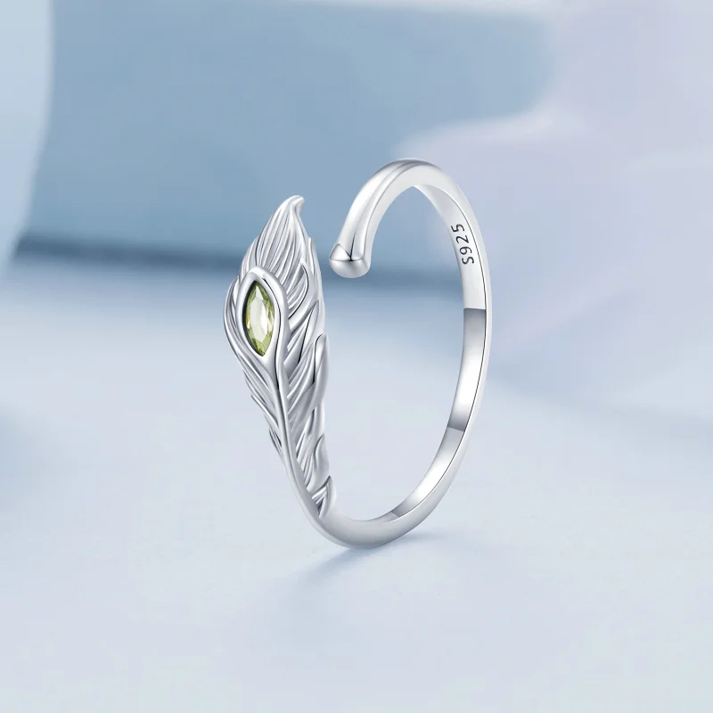 (afbeelding voor) Pandora Stijl Pauwenveren Open Ring - BSR424 - Bekijken 2