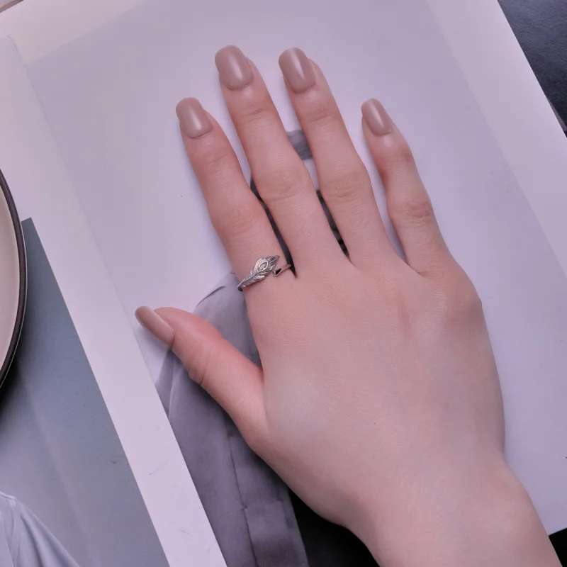 (afbeelding voor) Pandora Stijl Pauwenveren Open Ring - BSR424 - Bekijken 4