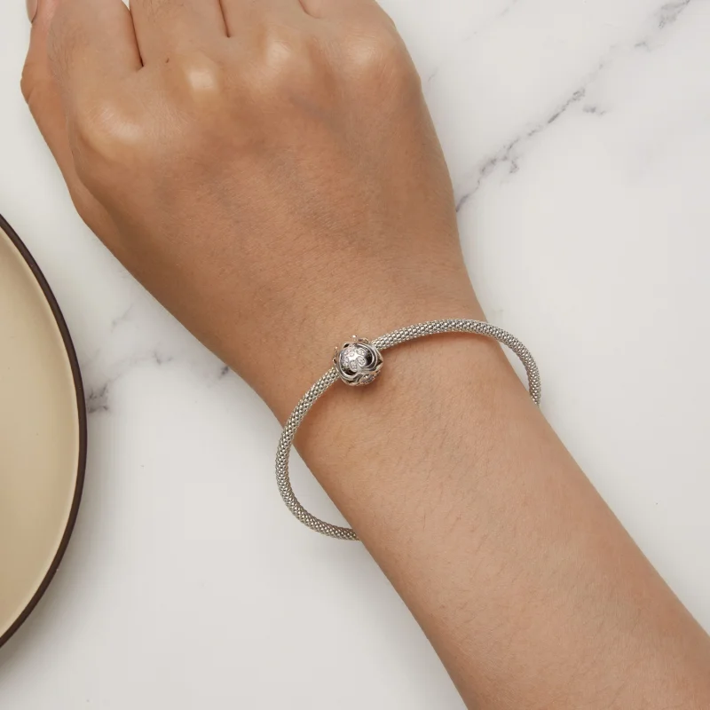 (afbeelding voor) Pandora Stijl Pootafdruk Bedel - SCC2578 - Bekijken 6