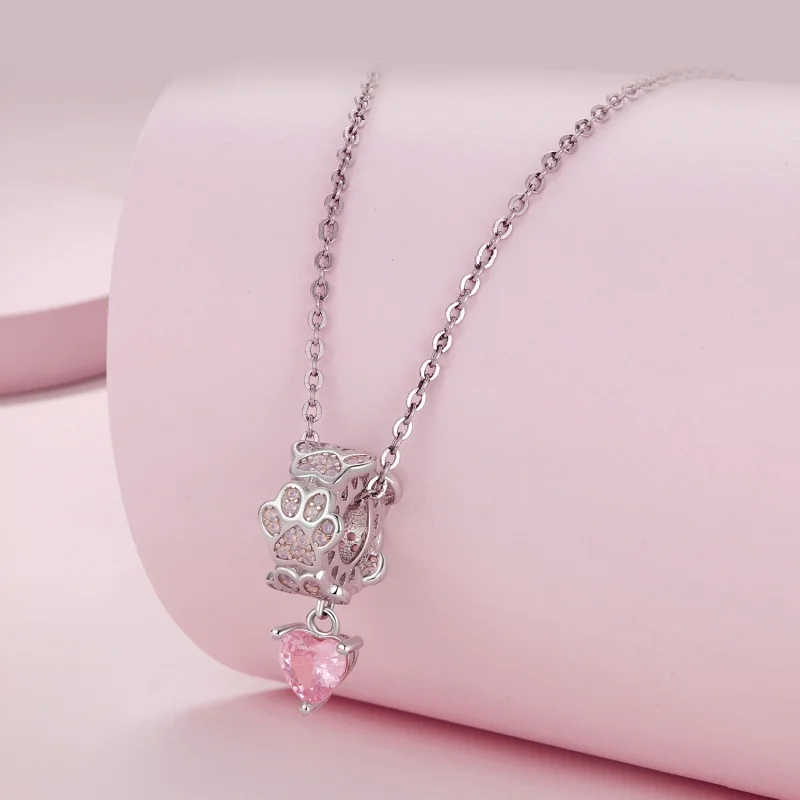 (afbeelding voor) Pandora-stijl pootafdruk hanger - SCC2577 - Bekijken 4