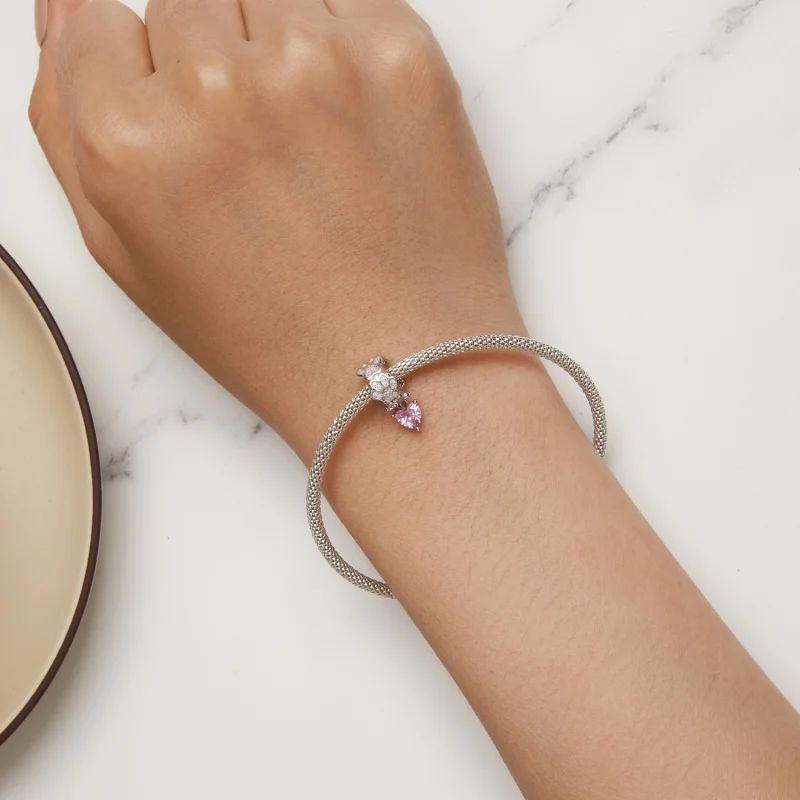 (afbeelding voor) Pandora-stijl pootafdruk hanger - SCC2577 - Bekijken 8