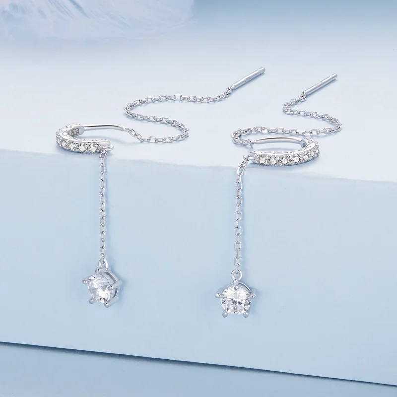 (afbeelding voor) Pandora Stijl Prachtige Hangende Oorbellen - BSE830 - Bekijken 2