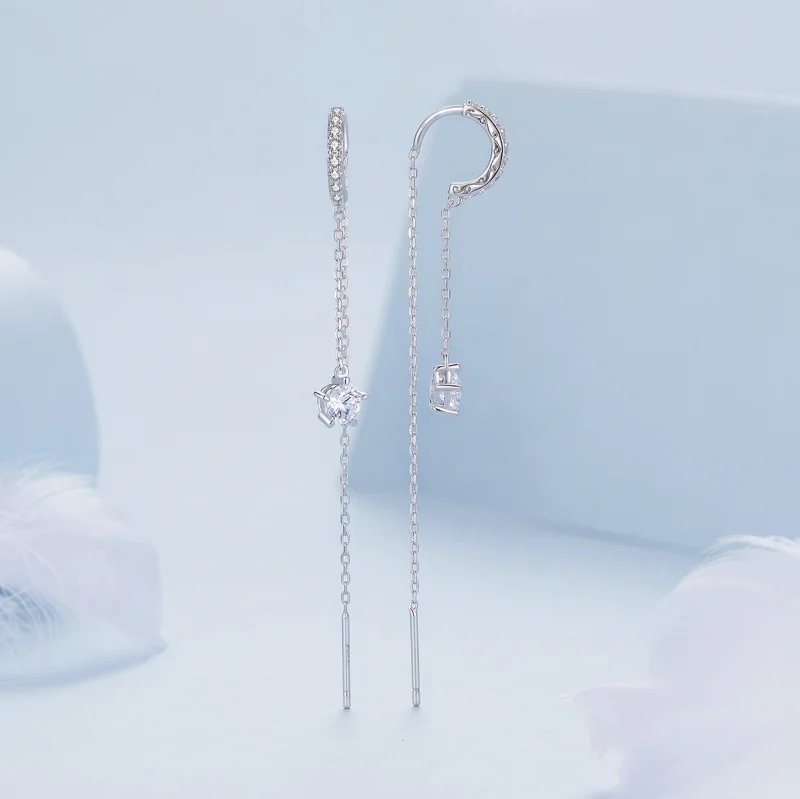 (afbeelding voor) Pandora Stijl Prachtige Hangende Oorbellen - BSE830 - Bekijken 3