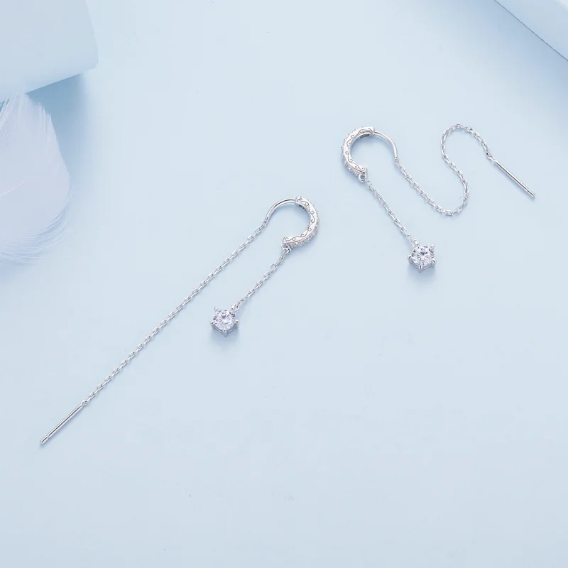 (afbeelding voor) Pandora Stijl Prachtige Hangende Oorbellen - BSE830 - Bekijken 4