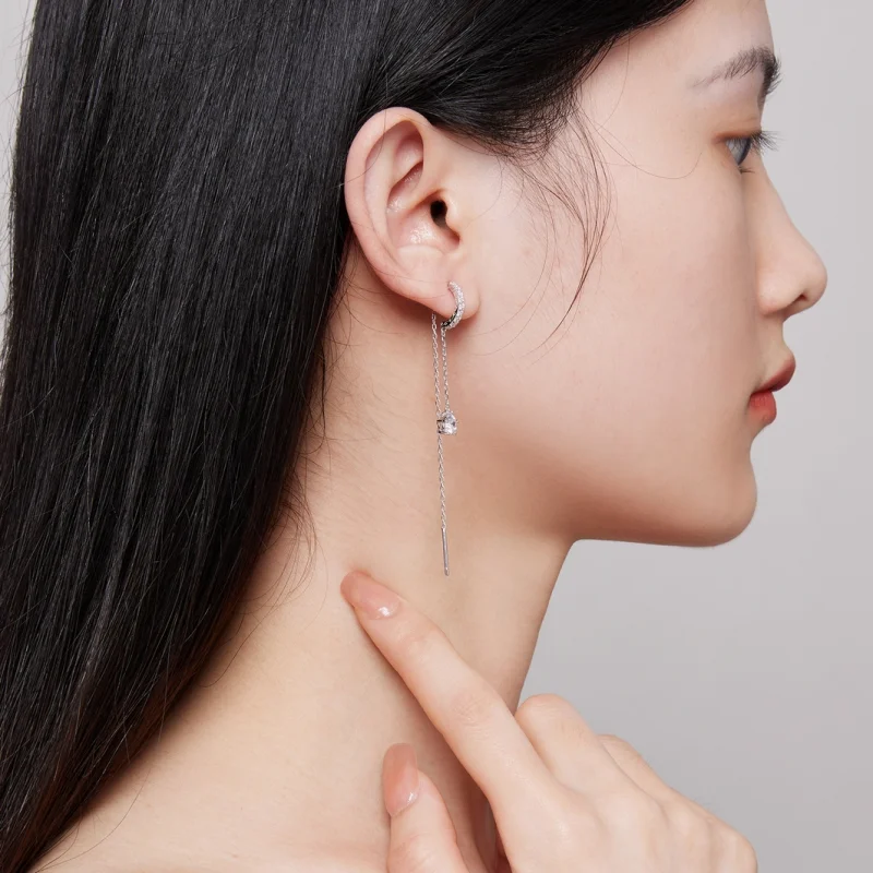 (afbeelding voor) Pandora Stijl Prachtige Hangende Oorbellen - BSE830 - Bekijken 6