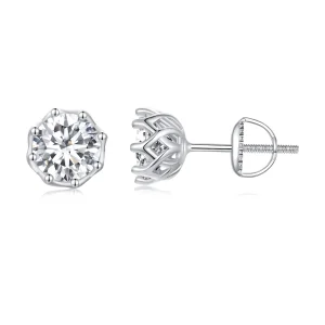 Pandora Stijl Prachtige Moissanite Studs Oorbellen (Twee Certificaten) - MSE016-L (afbeelding voor) Pandora Stijl Prachtige Moissanite Studs Oorbellen (Twee Certificaten) - MSE016-L