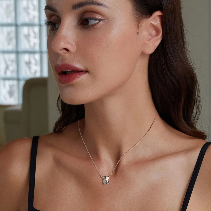 (afbeelding voor) Pandora stijl Pug Halsketting - BSN354 - Bekijken 6