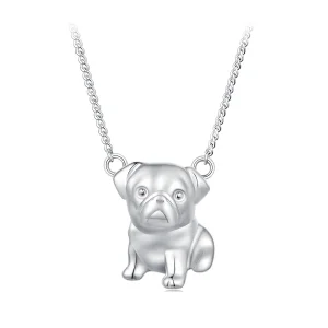 Pandora stijl Pug Halsketting - BSN354 (afbeelding voor) Pandora stijl Pug Halsketting - BSN354
