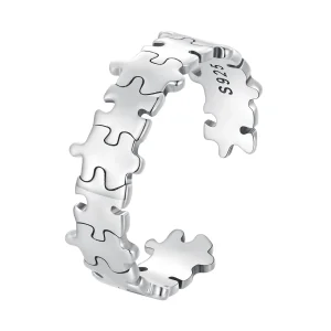 (afbeelding voor) Pandora Stijl Puzzelring - SCR925