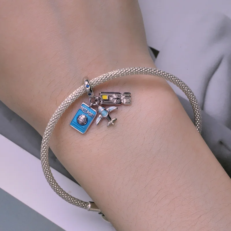 (afbeelding voor) Pandora-stijl Reisvliegtuig Hanger - SCC2479 - Bekijken 5