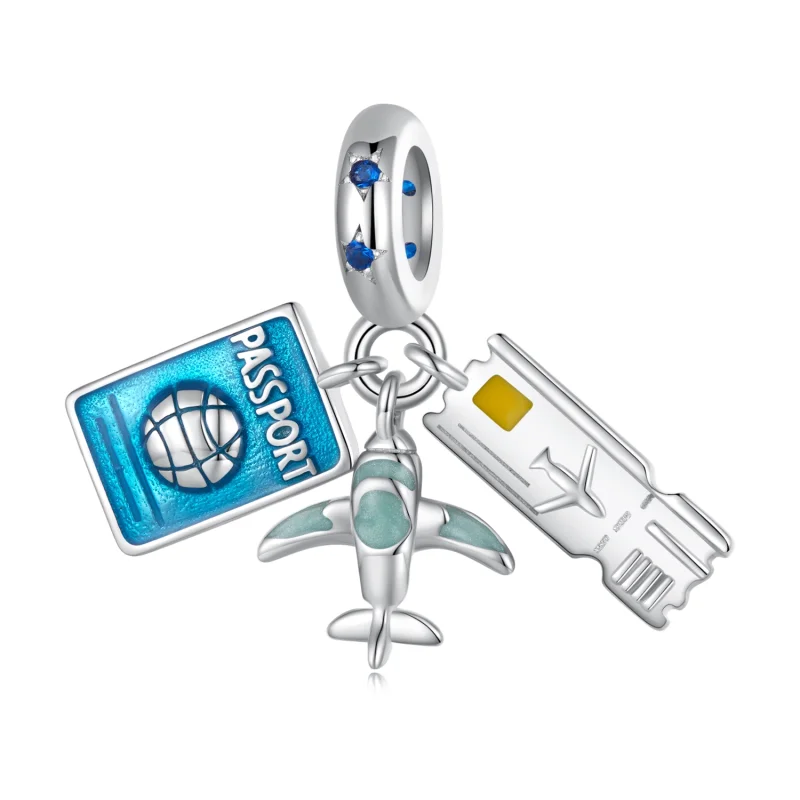 (afbeelding voor) Pandora-stijl Reisvliegtuig Hanger - SCC2479 - Bekijken 7