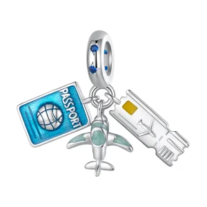 (afbeelding voor) Pandora-stijl Reisvliegtuig Hanger - SCC2479