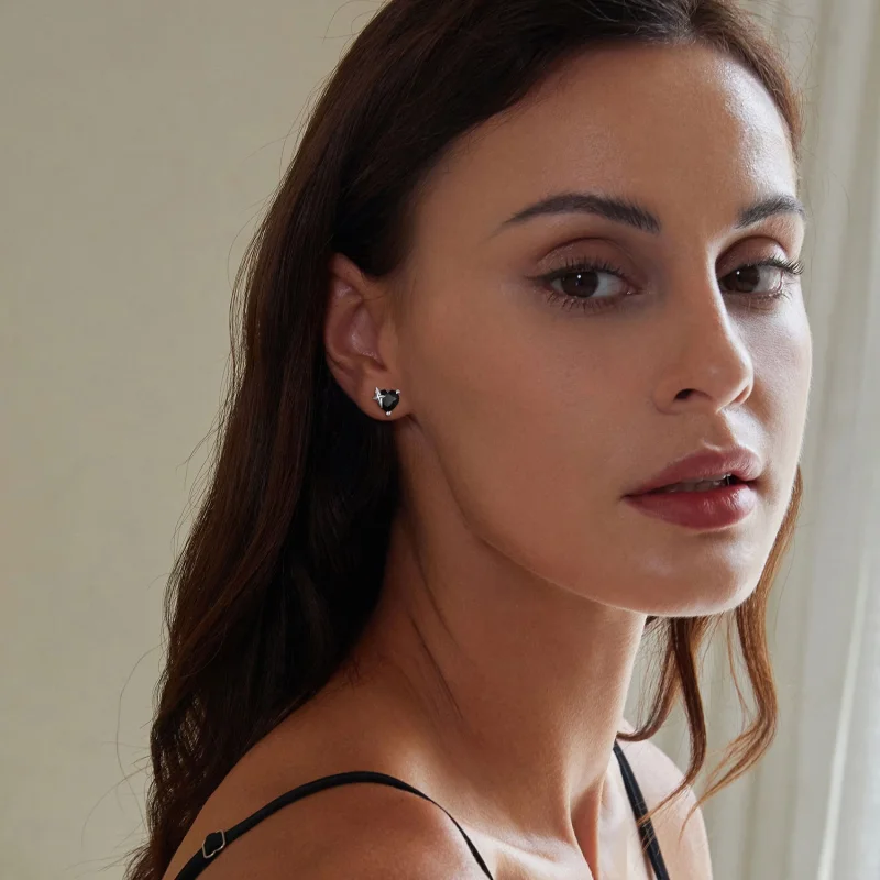 (afbeelding voor) Pandora Stijl Retro Harten Oorstekers - SCE1654 - Bekijken 6